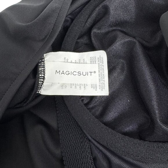 Magicsuit Black Amelia One-Piece Swimsuit Sz 10 Classic Modest Resortwear Pool - Picture 7 of 9